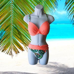 ⛱️PAISLEY BIKINI MULTI-COLOR TWO PIECE SWIMSUIT